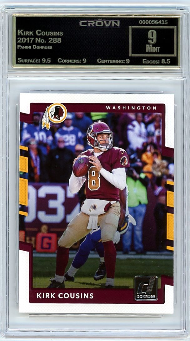 2017 Kirk Cousins Panini Donruss #288 Crown 9 (1 of 1)