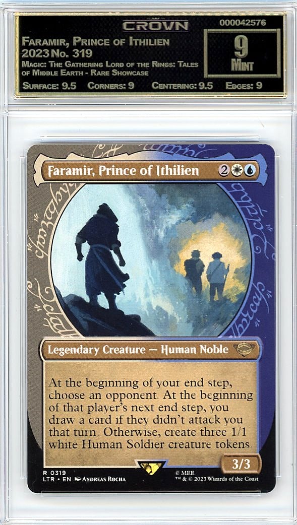 2023 Faramir, Prince of Ithilien Magic: The: Graded by Crown Grading. Grade: 9.00. Mint