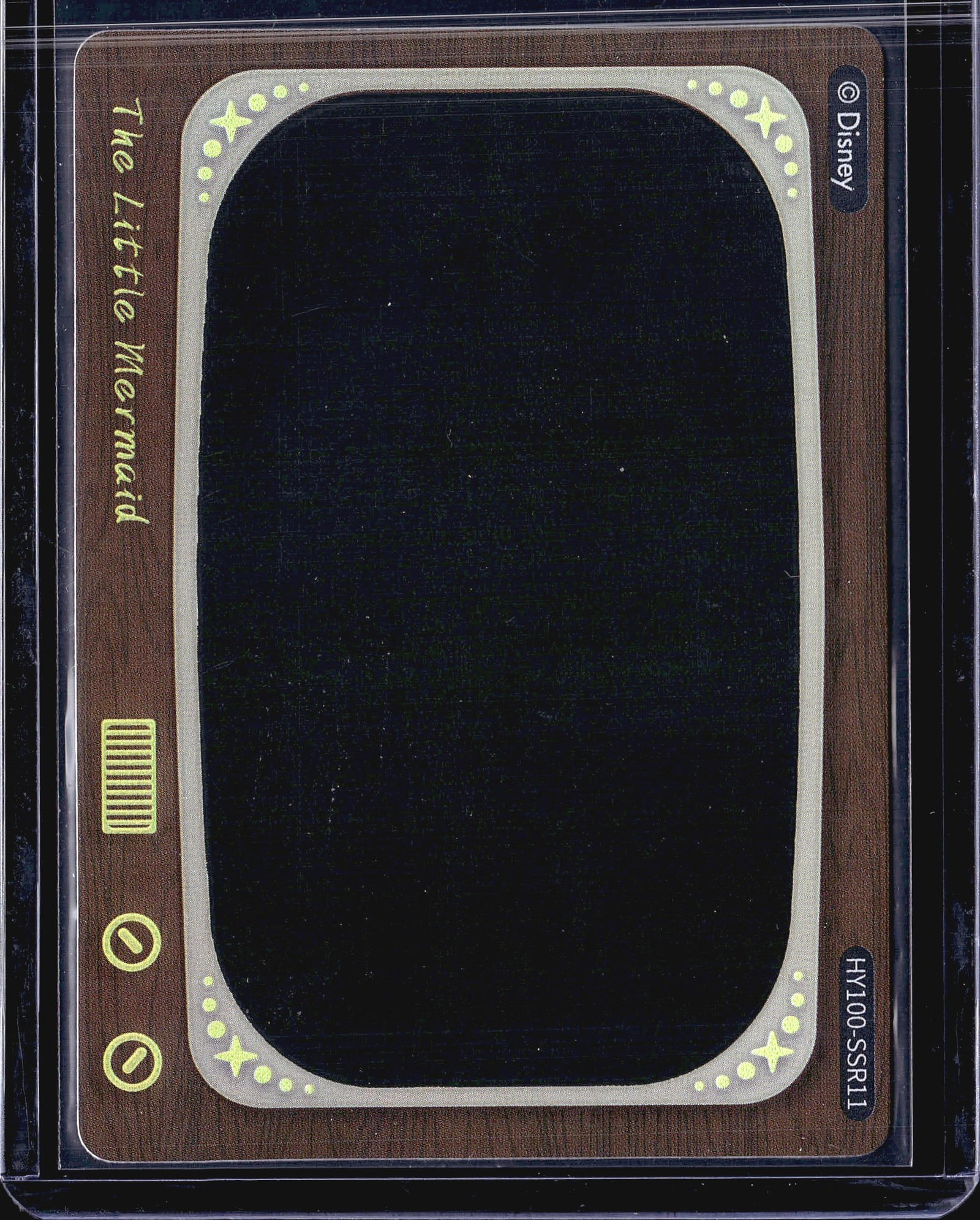 2023 Topps Disney 100 Iconic Moments HY100-SSR11: This listing features a Disney 100 Heat Activated Movie Scenes card from Card Fun, numbered HY100-SSR11, themed around The Little Mermaid. The card showcases a distinctive retro television-style frame