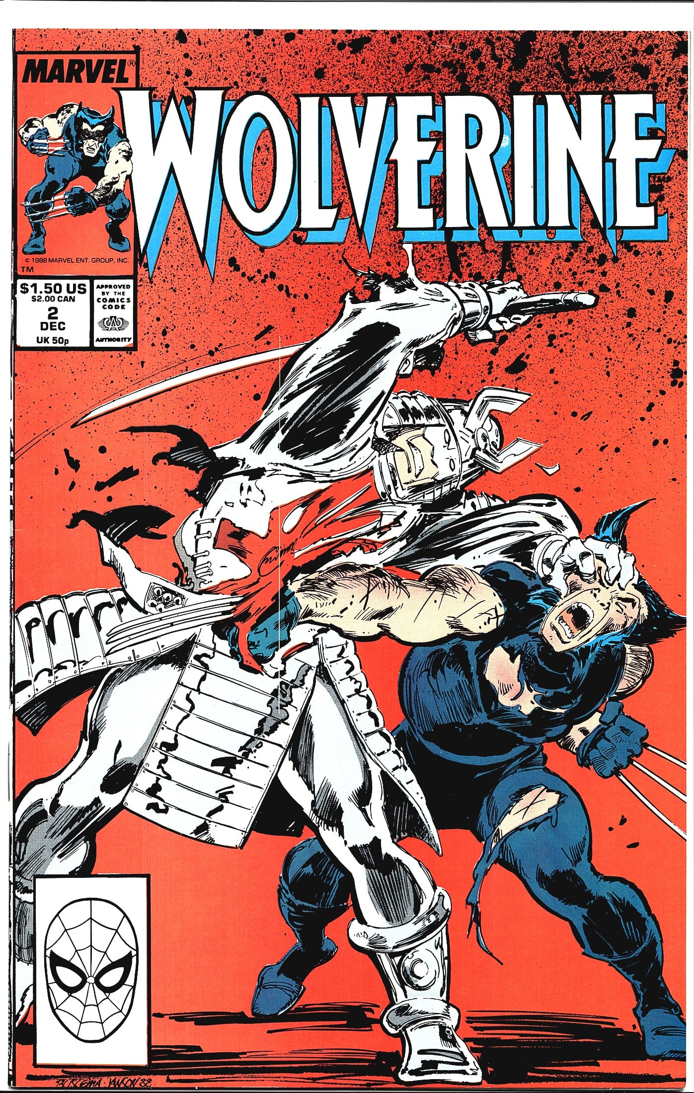 Wolverine #2 Marvel Comics 1988 Solo Series Dec (1 of 1)