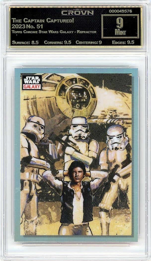 2023 The Captain Captured! Topps Chrome Star: Graded by Crown Grading. Grade: 9.00. Mint