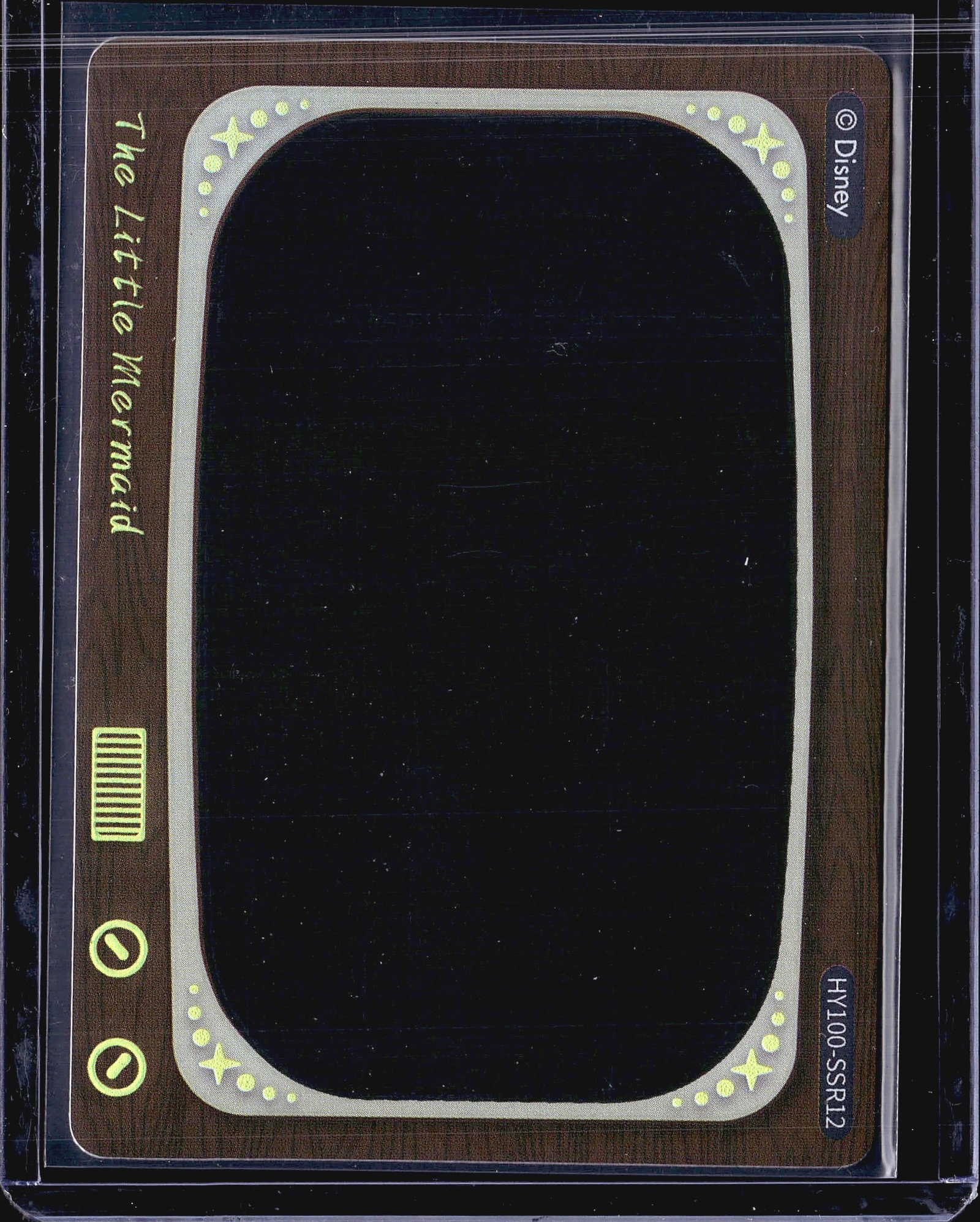 2024 Cardfun Disney 100 Heat Activated: This listing features a Disney 100 Heat Activated Movie Scenes card by Card Fun, number HY100-SSR12, themed around The Little Mermaid. The card back displays a dark heat-activated panel framed in a
