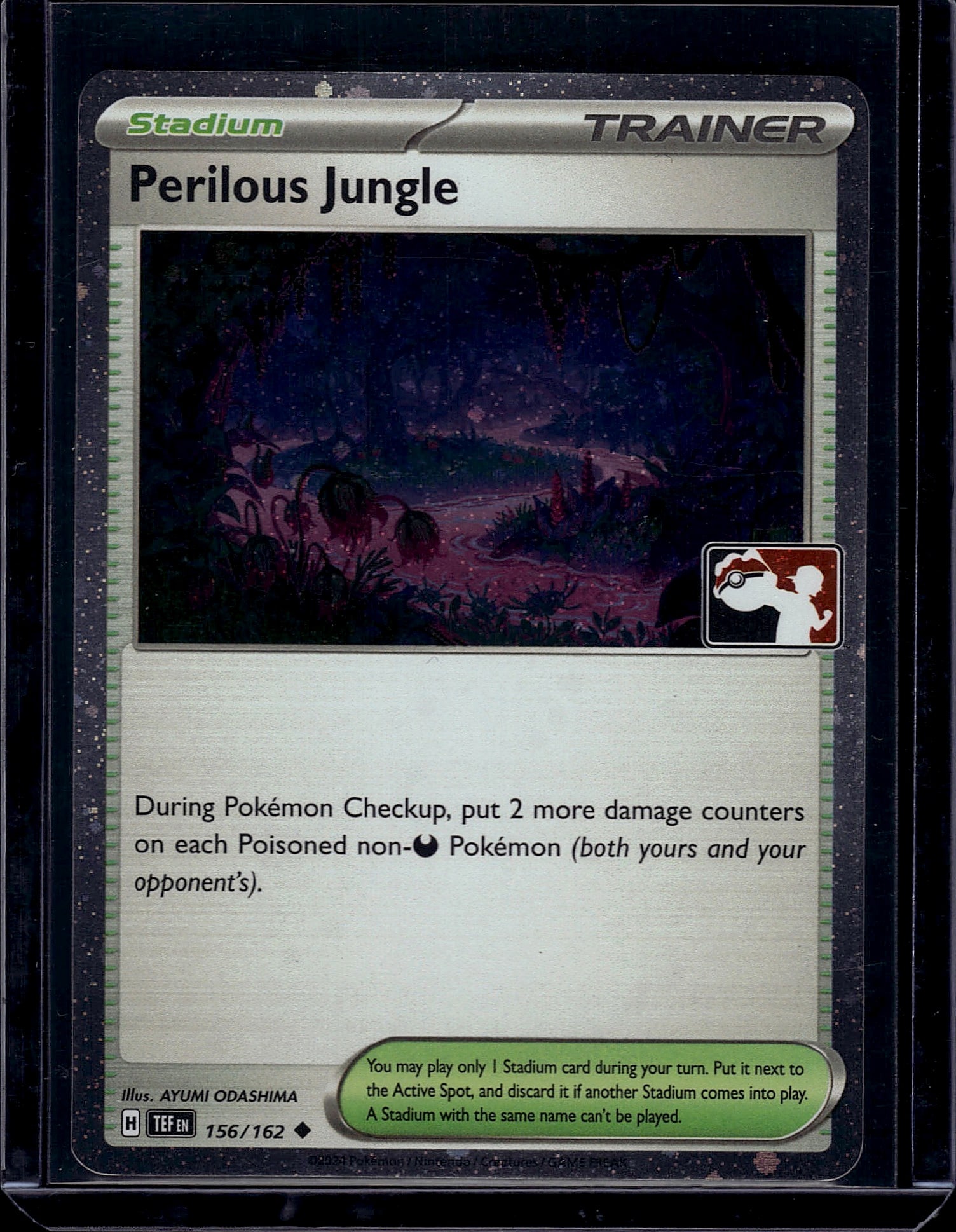 Perilous Jungle Stadium Trainer Pokemon Card (1 of 1)