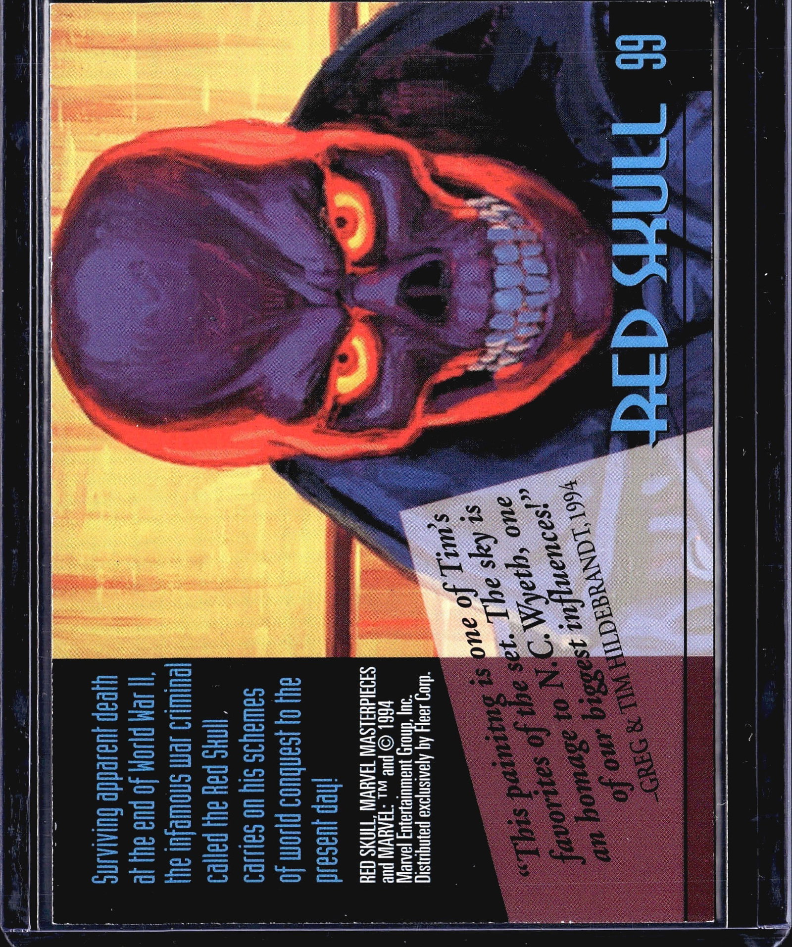 1994 Fleer Marvel Masterpieces Red Skull #99 - 2