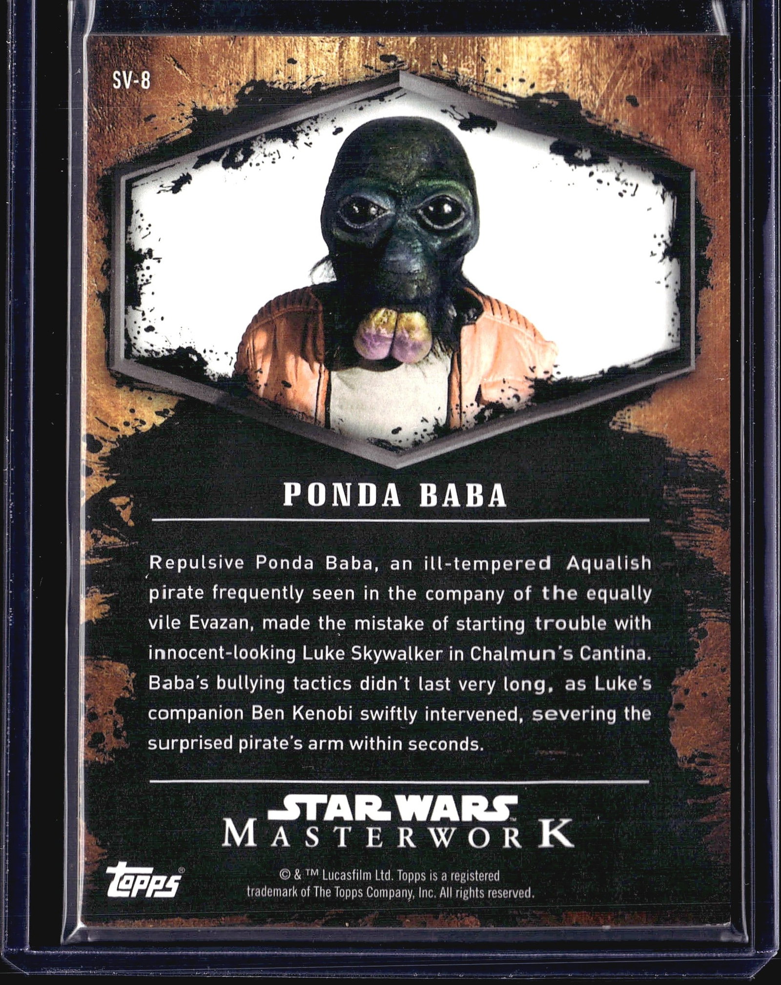 2018 Topps Star Wars Masterwork Scum and - 2