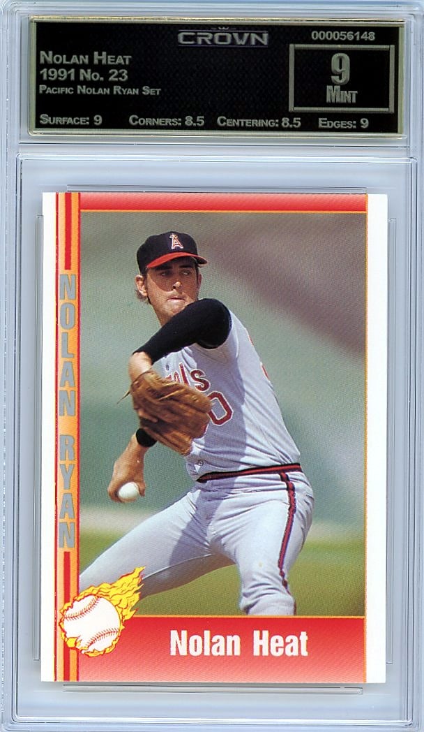 1991 Nolan Ryan Pacific Set #23 Card Crown: This is a 1991 Nolan Ryan card from the Pacific Nolan Ryan Set, card number 23. It represents a key piece from a dedicated set focused on one of baseball's most legendary pitchers during a
