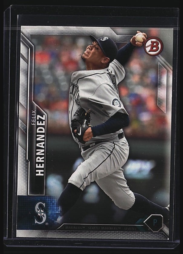 2016 Bowman Felix Hernandez #23 Baseball Card (1 of 2)