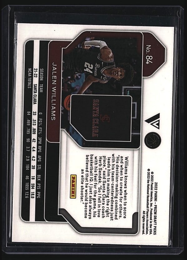 2022 Panini Prizm Draft Picks Jalen Williams - 2