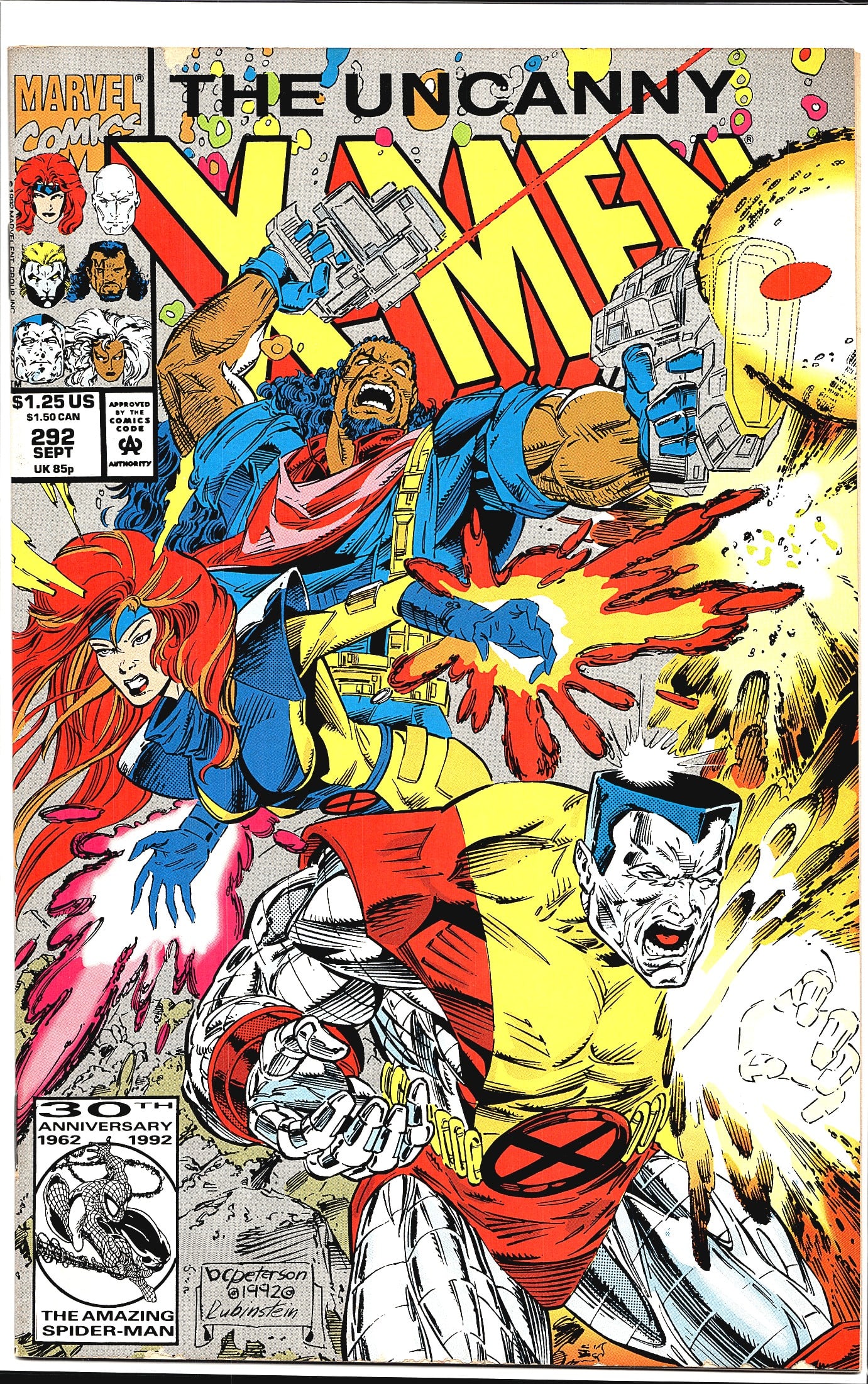 Uncanny X-Men #292 Marvel Comics Sept 1992 30th (1 of 1)