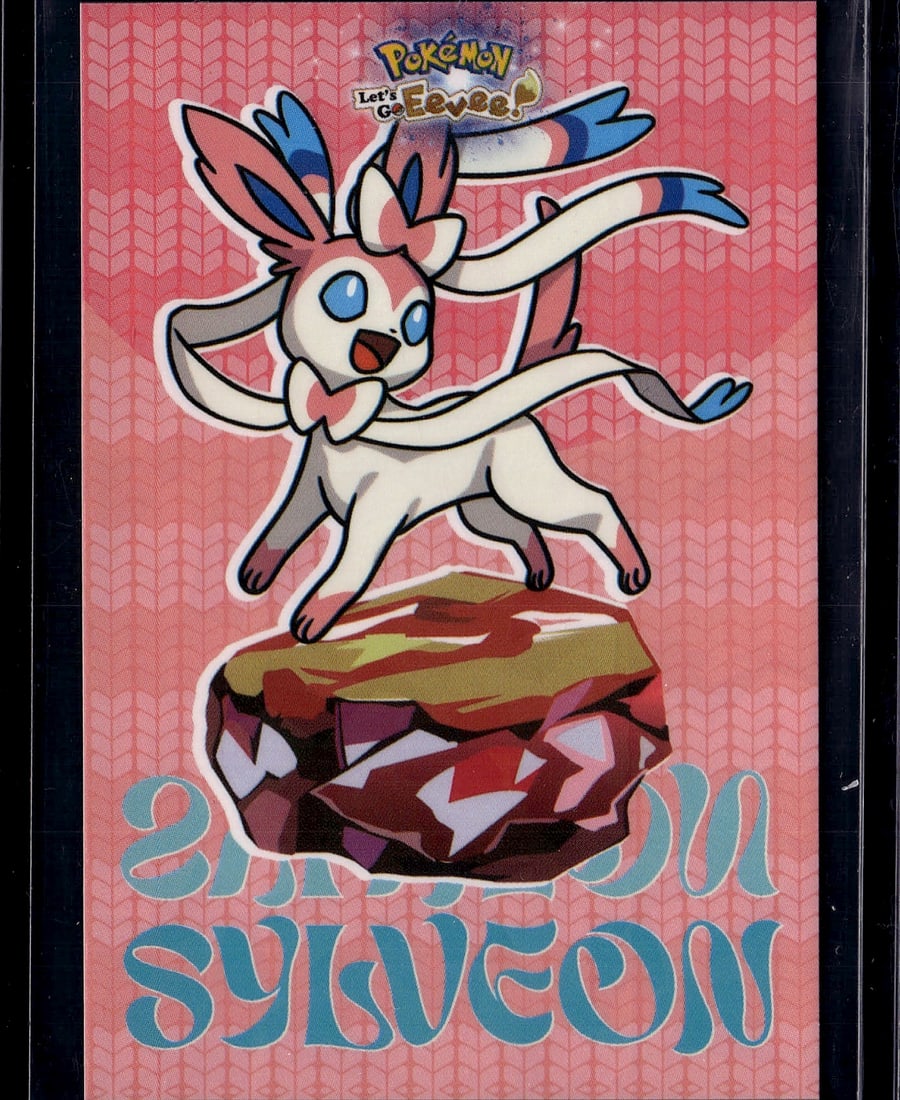 2013 Pokemon XY Black Star Promos Sylveon XY04: Sylveon XY04 is a Fairy-type Stage 1 Pokemon card first released on November 15, 2013 as part of the Sylveon Collection box set. It is one of the XY Black Star Promos and was notable for introducing
