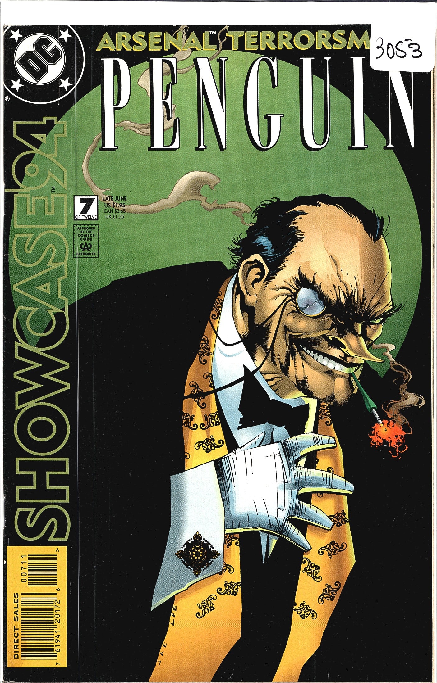 DC Comics Showcase '94 #7 Penguin Arsenal of: This is DC Comics Showcase '94 issue #7, published Late June 1994, featuring the Penguin in a story titled 'Arsenal of Terrorism.' This issue is part 7 of a twelve-issue anthology series that