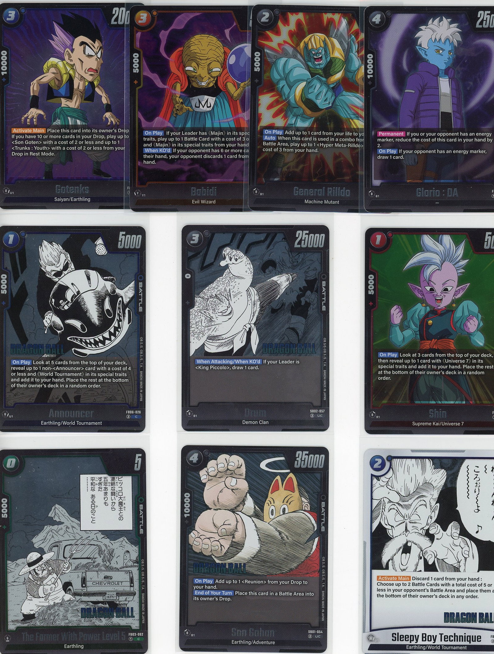 Lot of 10 Dragon Ball Z Foil Cards - Saiyan (1 of 1)