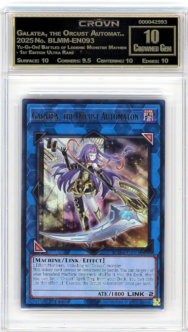2025 Galatea, the Orcust Automat.. Yu-Gi-Oh!: Graded by Crown Grading. Grade: 10.00. Crowned Gem