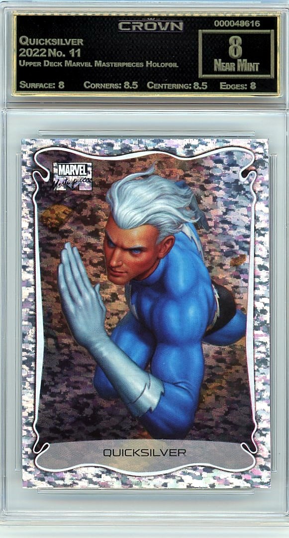 2022 Quicksilver Upper Deck Marvel Masterpieces: Graded by Crown Grading. Grade: 8.00. Near Mint