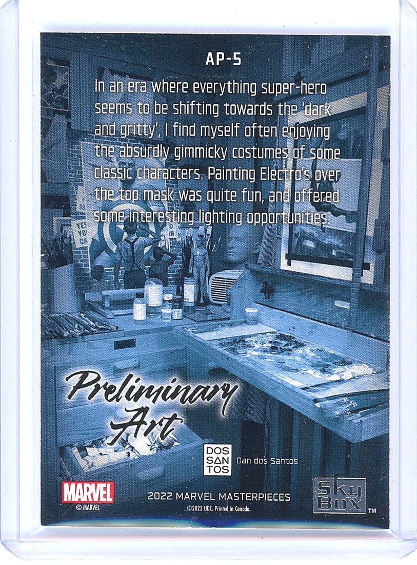 2022 Upper Deck Marvel Masterpieces AP-5 Electro - 2