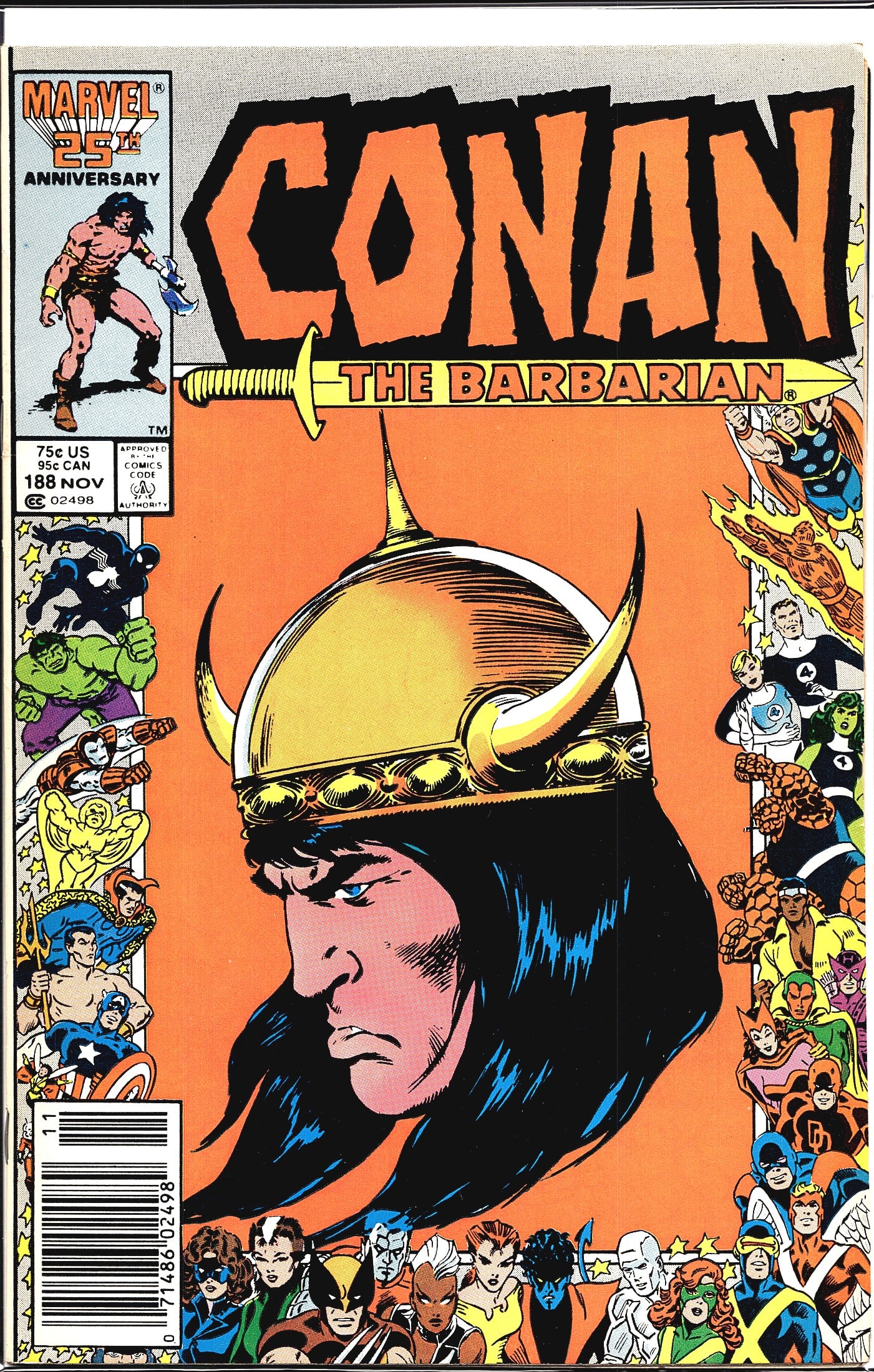 Conan the Barbarian #188 Marvel Comics 1986 (1 of 1)
