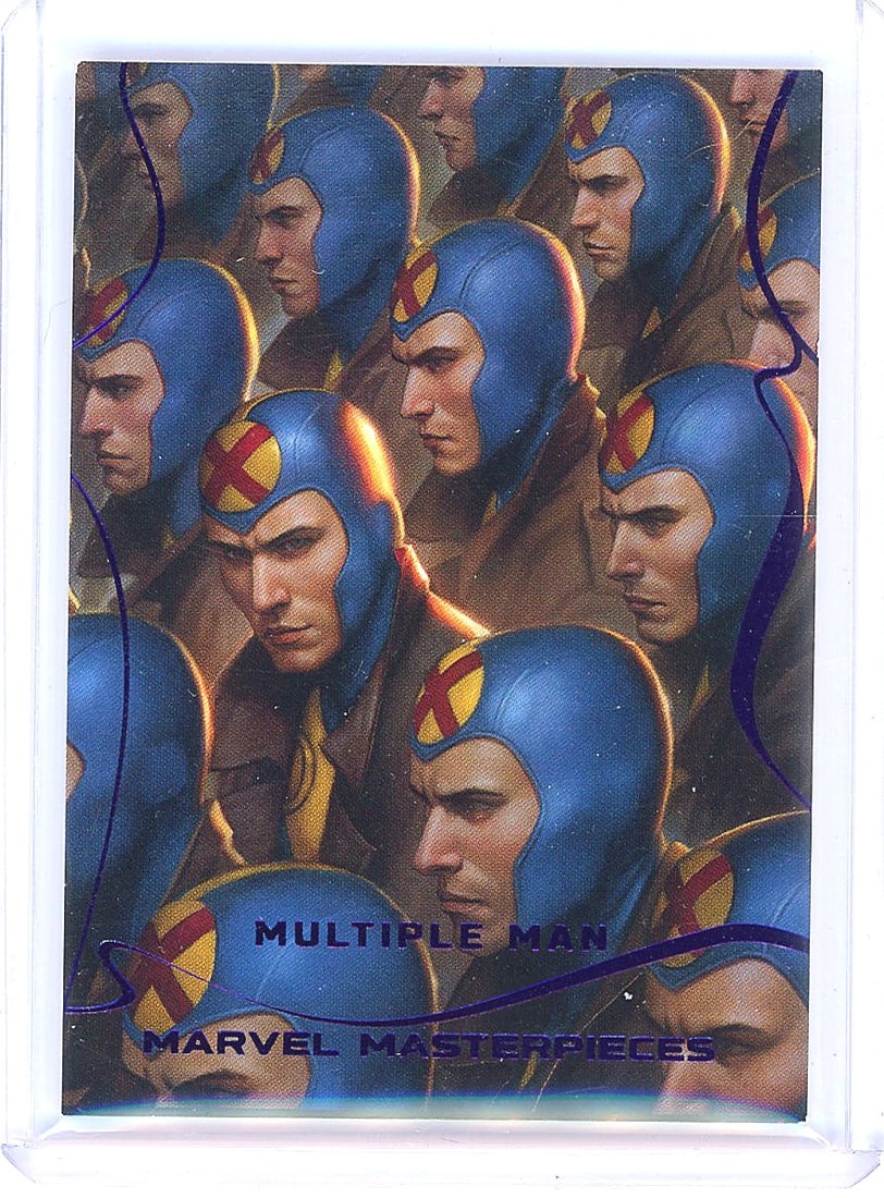 2007 Upper Deck Marvel Masterpieces Gambit Card: Card #31 in the 2007 Upper Deck Marvel Masterpieces set depicts Gambit, with artwork by John VanFleet. The serial number 188/199 indicates this is the Fleer Foil parallel variant, which was inserted a
