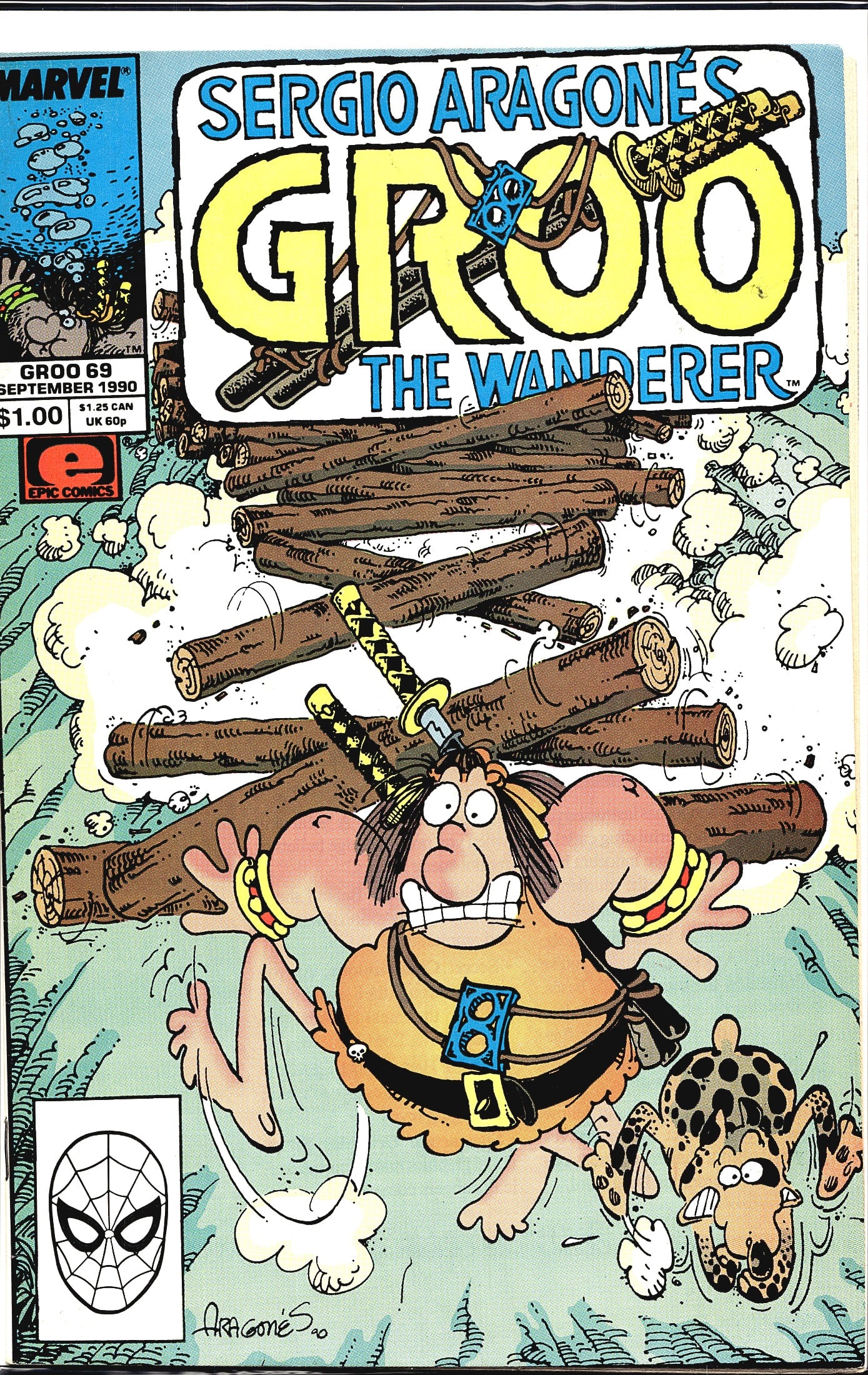 1990 Marvel Groo the Wanderer #69 Comic Book (1 of 1)