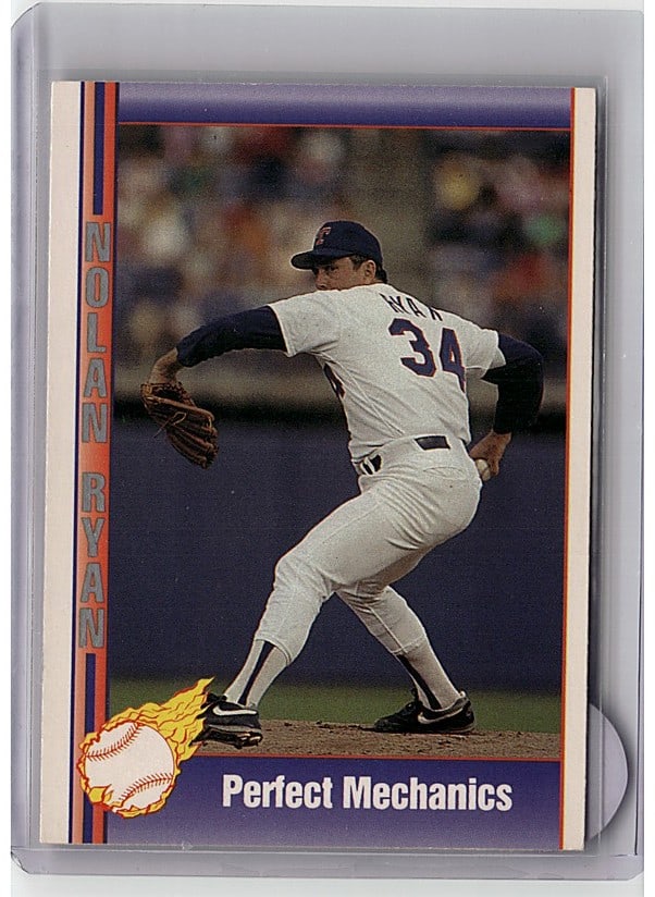 1991 Pacific Texas Express Nolan Ryan #70: This is a raw 1991 Pacific Texas Express baseball card featuring Nolan Ryan #70. The card showcases Nolan Ryan in excellent condition with sharp corners, clean surfaces, and vibrant color