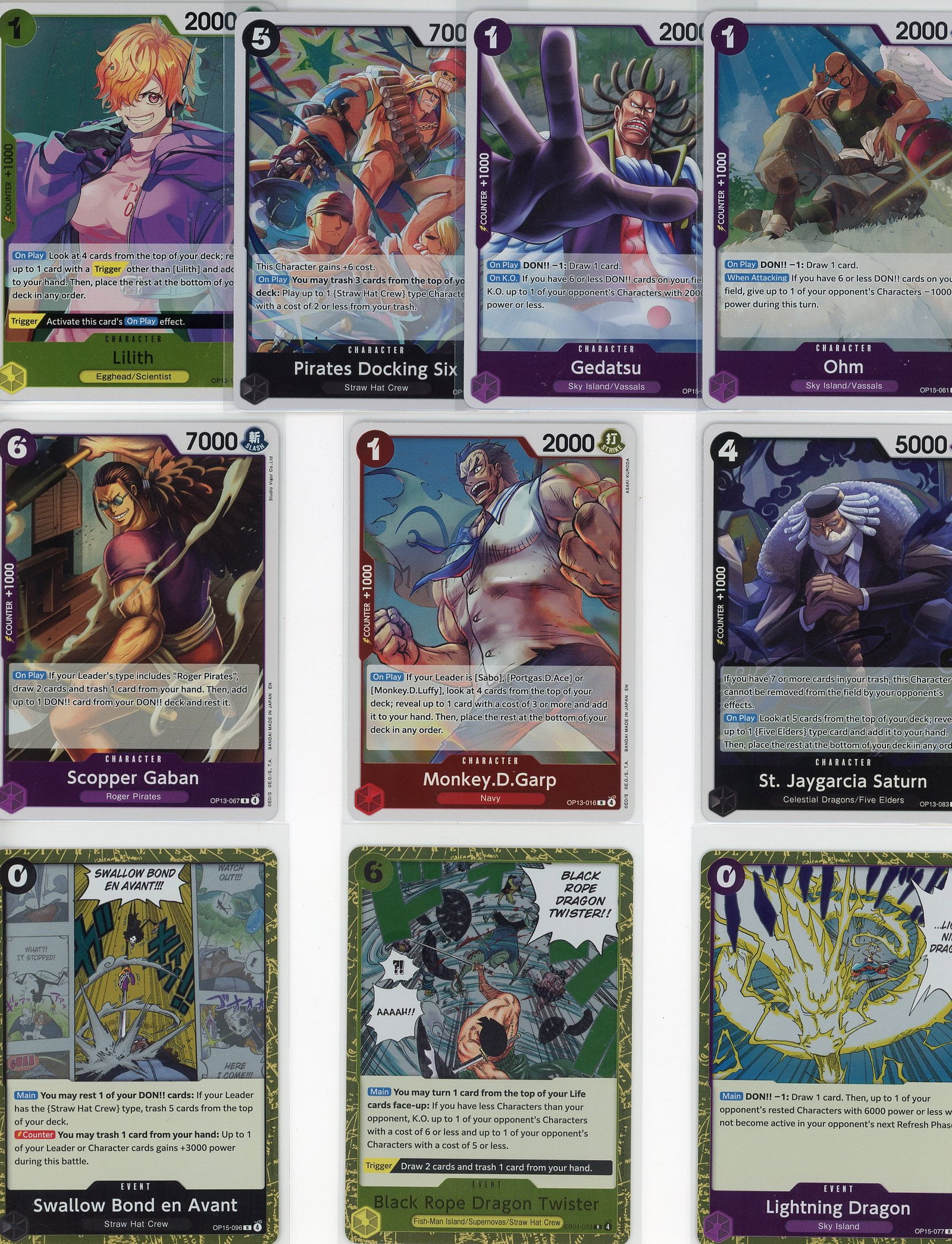 Lot of 10 One Piece Foil Cards - Bandai TCG (1 of 1)