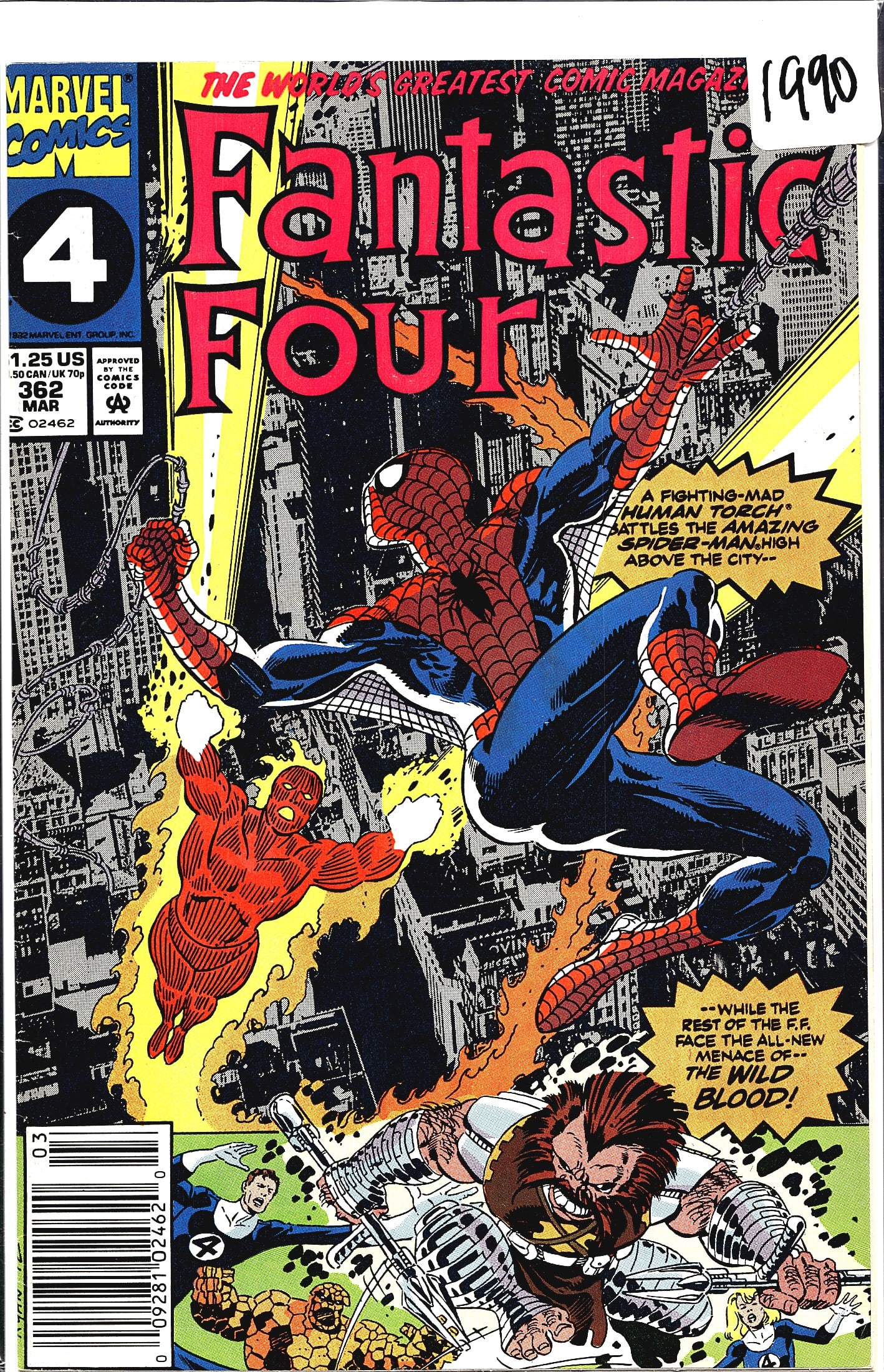 Fantastic Four #362 Marvel Comics 1992 (1 of 1)