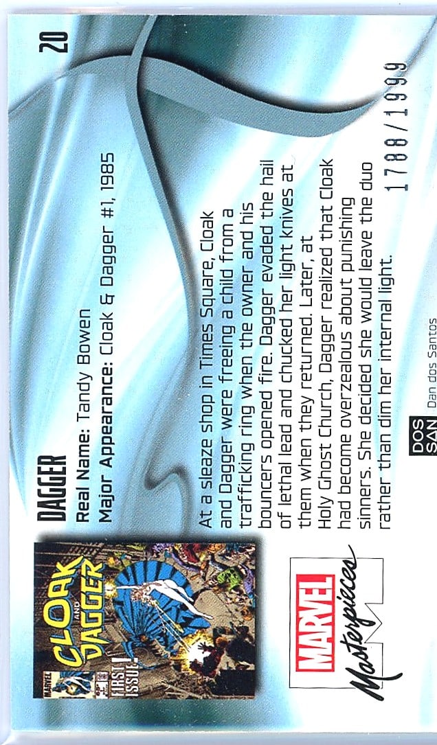 2022 Upper Deck Marvel Masterpieces Dagger Tandy - 2