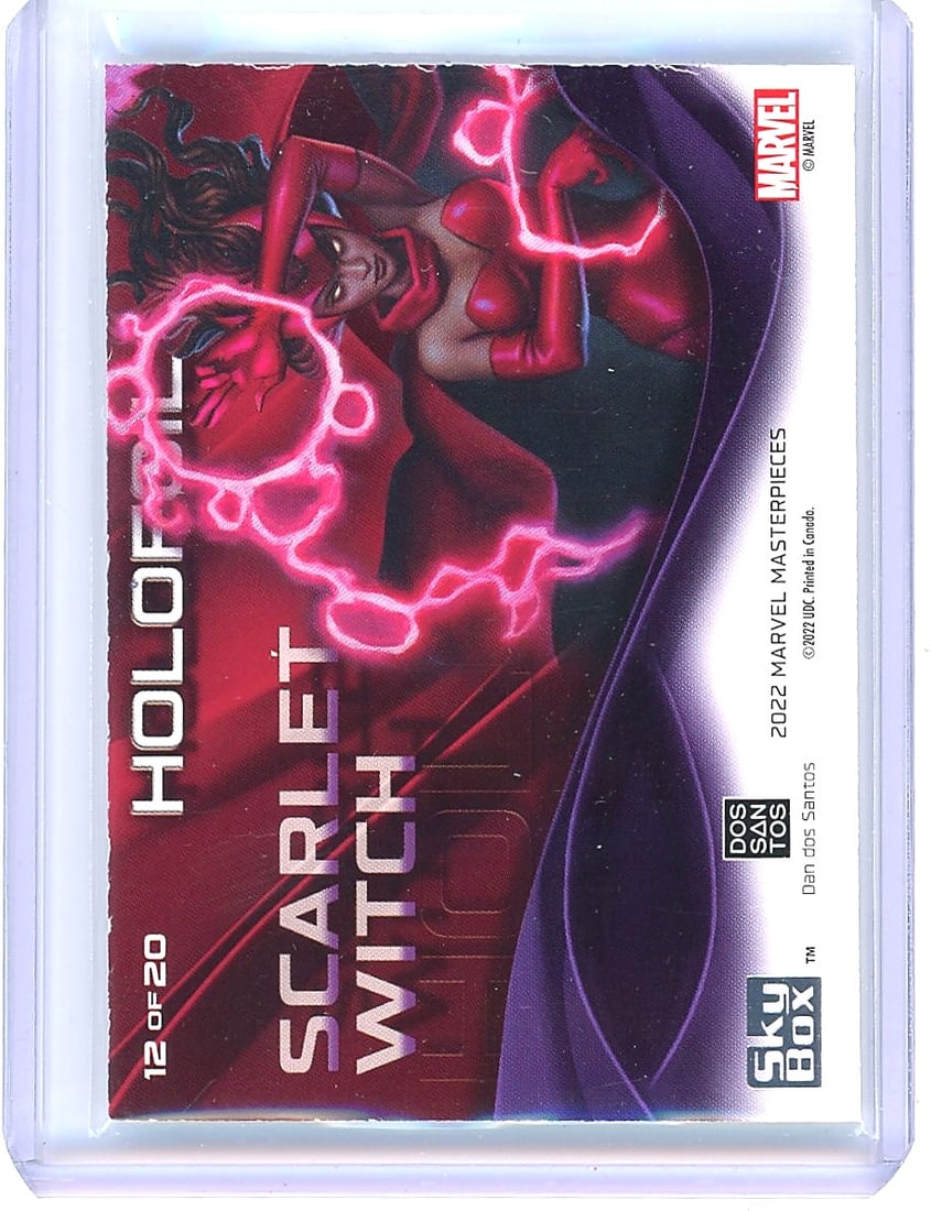 2022 Upper Deck Marvel Masterpieces #12 Scarlet - 2