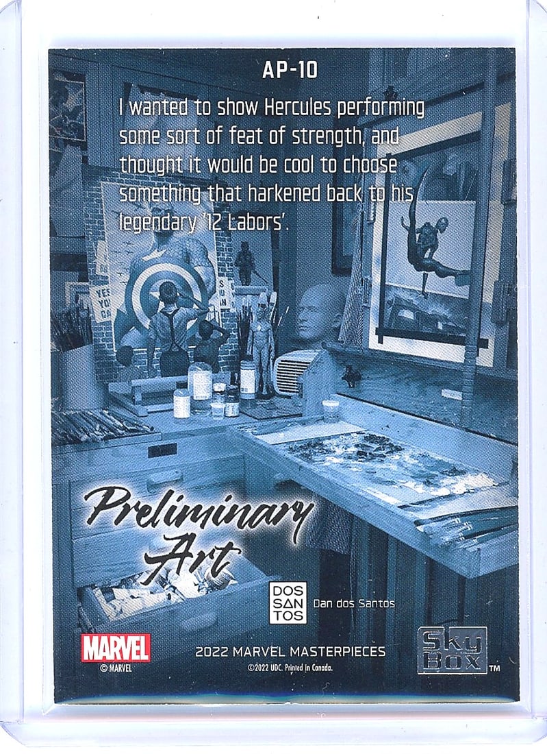 2022 Marvel Masterpieces Hercules Preliminary - 2