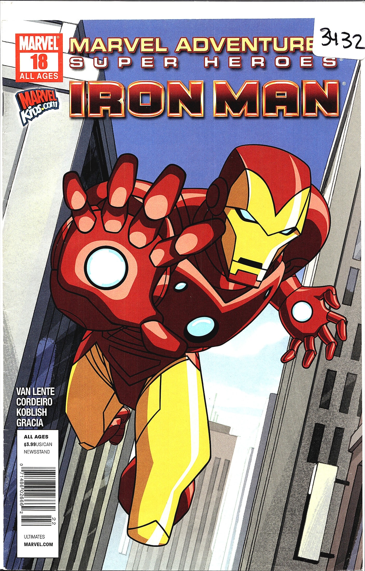 2011 Marvel Adventures Super Heroes #18 Iron Man (1 of 1)
