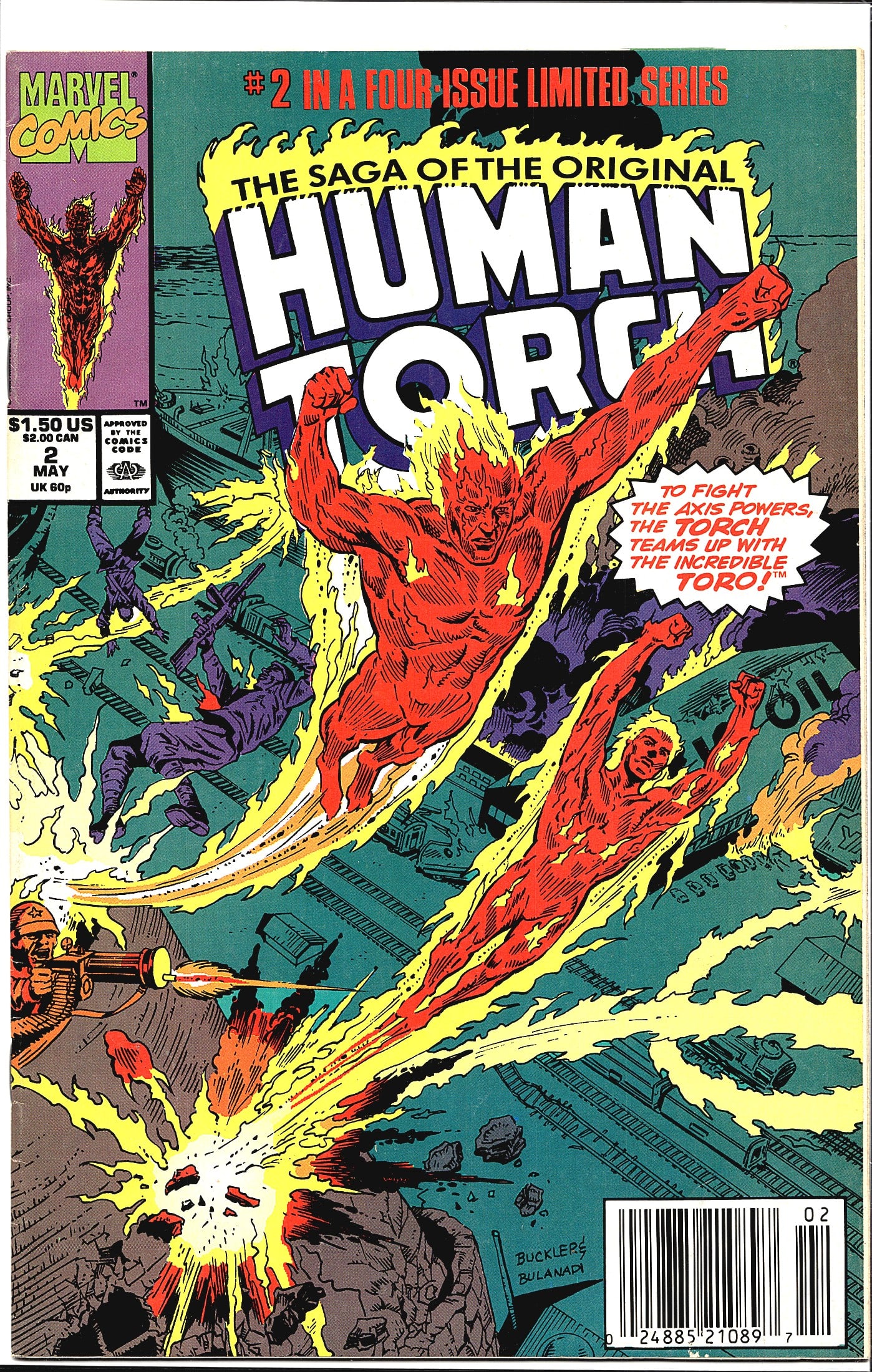 1990 Marvel Saga of the Original Human Torch #2 (1 of 1)