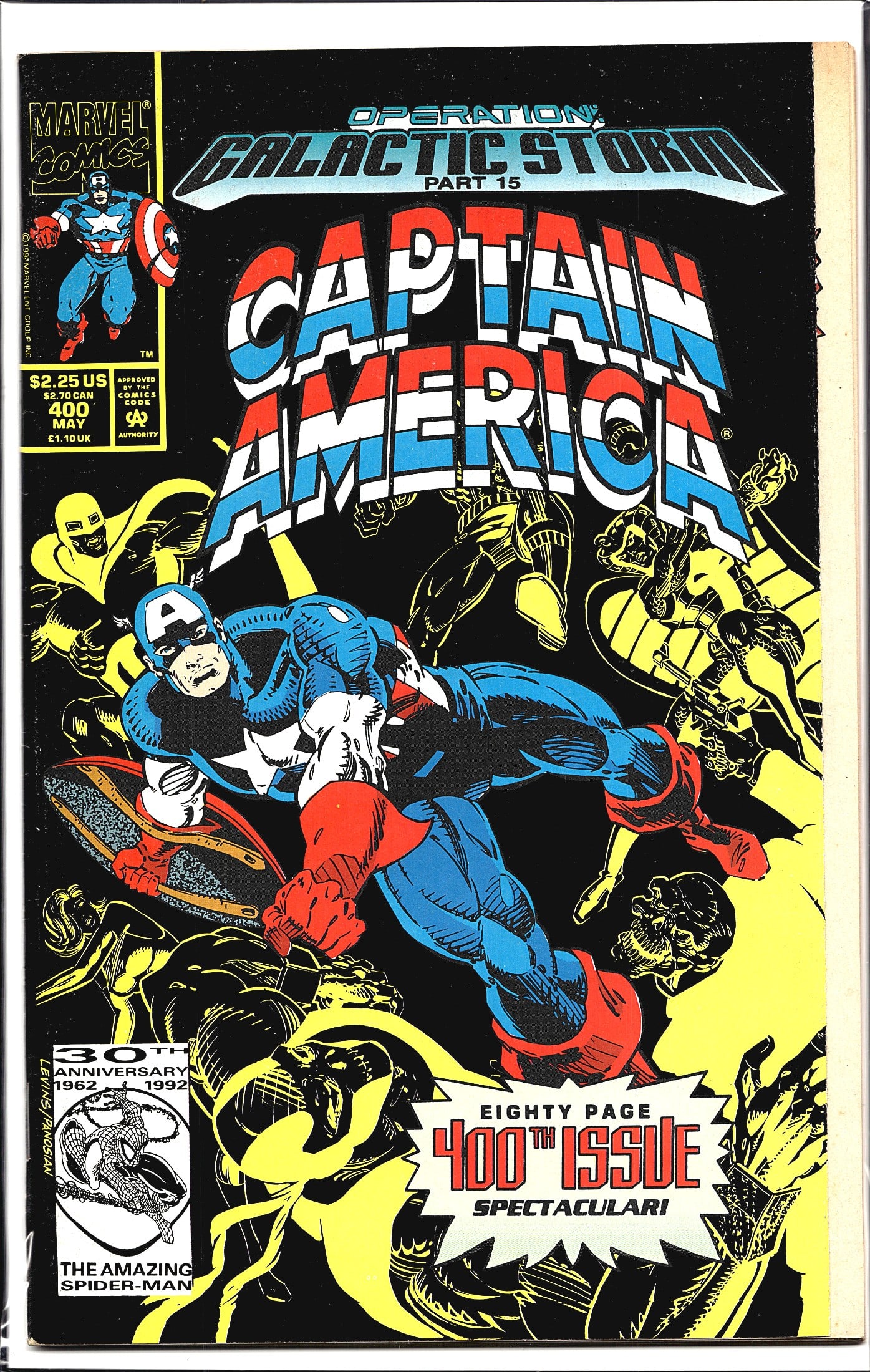 1992 Marvel Comics Captain America #400 Comic (1 of 1)