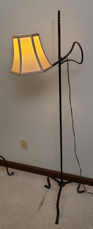Primitive Wrought Iron Floor Lamp (1 of 5)