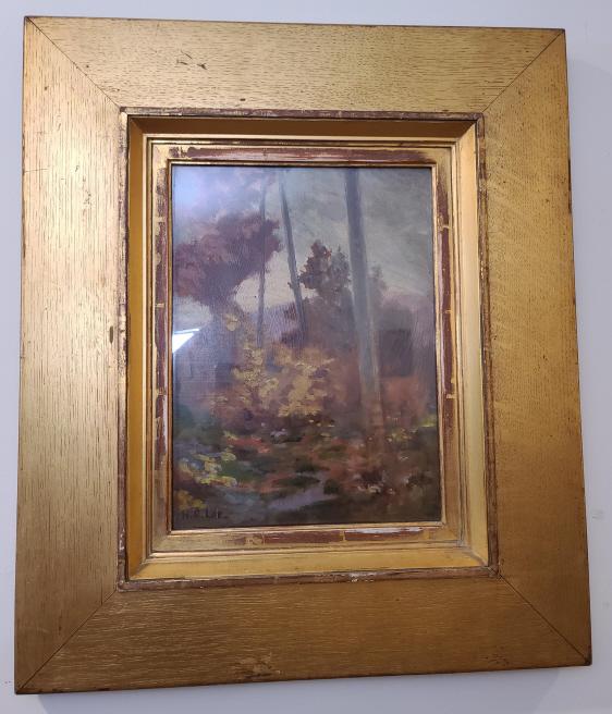 Framed Oil on Board Signed H.C.Lee (1 of 4)