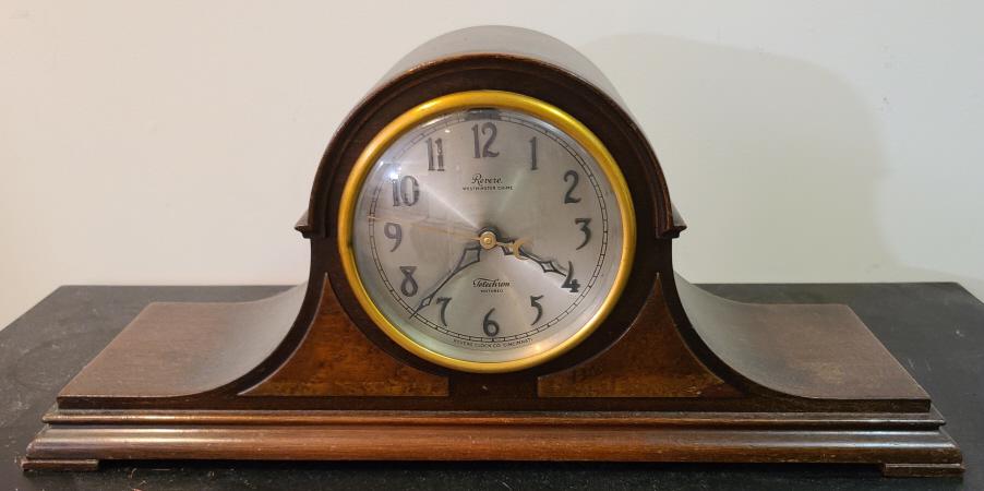 Revere Westminster Chime Tambour Mantel Clock (1 of 5)
