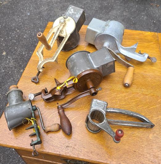 Grouping of Vintage & Antique Nut & Cheese Graters (1 of 11)