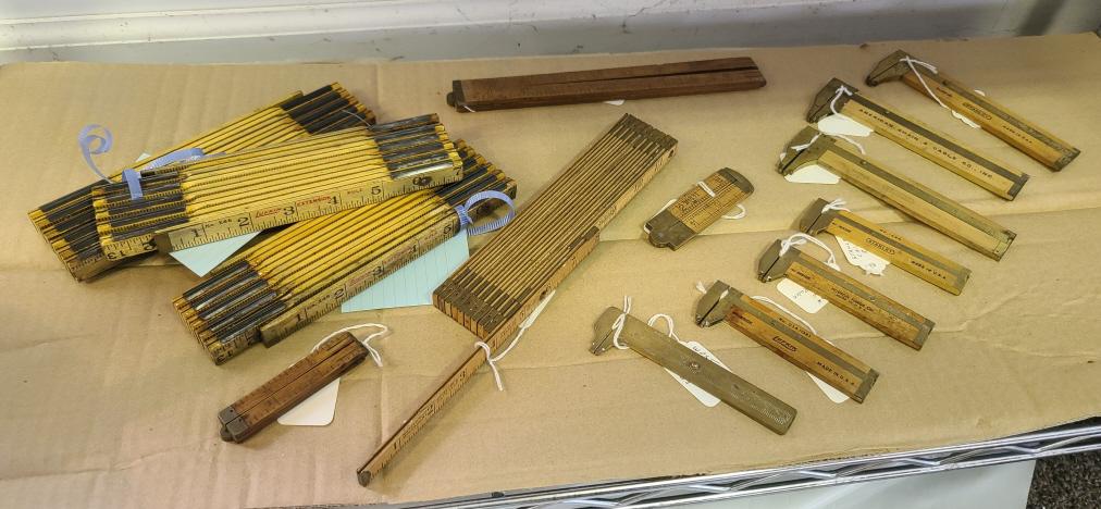 Grouping of Vintage Carpenters Rulers (1 of 5)