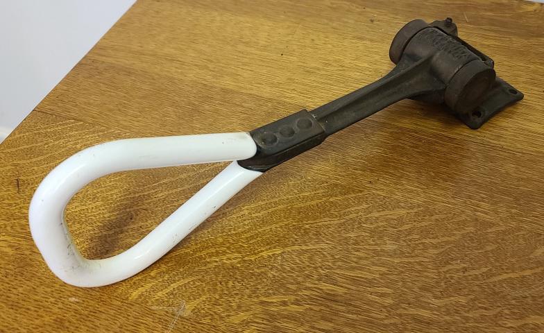 Antique Rico Type 16A New York Subway Handle -: Description: This lot includes an antique Rico type 16A New York subway handle straphanger.Condition: Surface ware associated with age and use, otherwise in overall good condition. Shippable Item: Yes