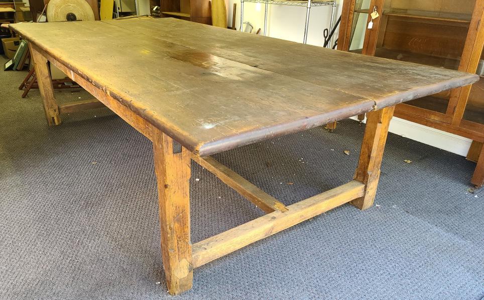 Early 19C. Primitive Farmhouse Table - 10' x 5' (1 of 10)