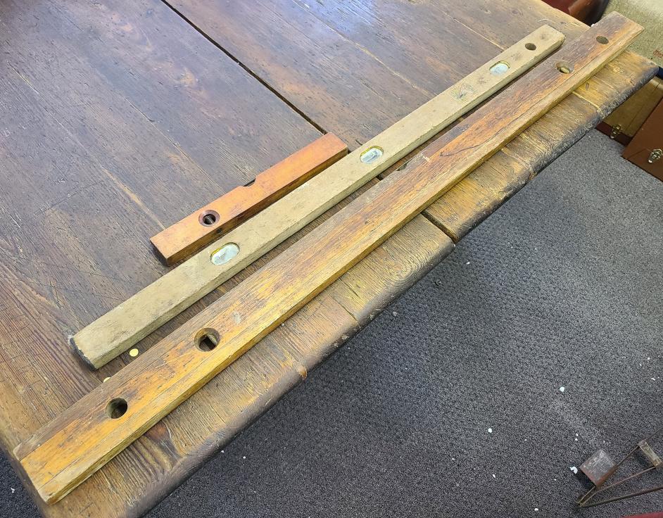 3pc. Antique Wooden Level (1 of 6)