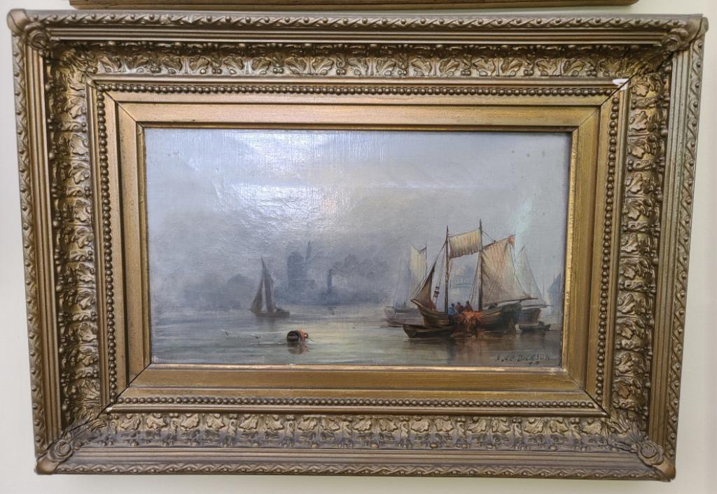 A.C. Dickson Nautical Oil on Canvas (1 of 10)