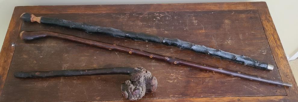 Lot of Irish Blackthorn Shillelagh Walking Sticks (1 of 4)