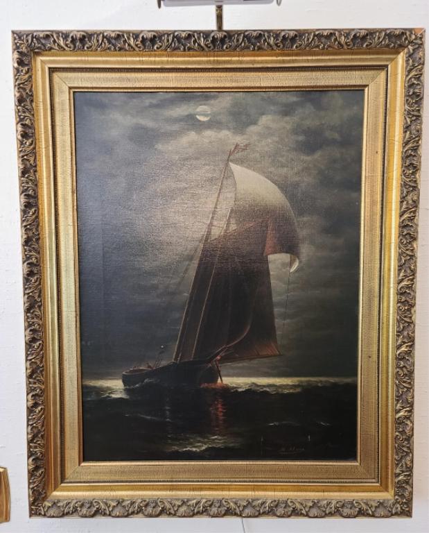 Marie Fernande Alaux -1883-1958  Oil on Canvas (1 of 10)