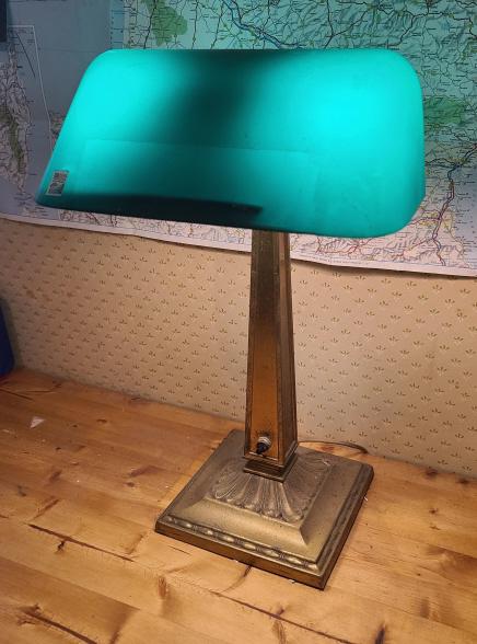 Antique Emeralite Desk Lamp (1 of 6)