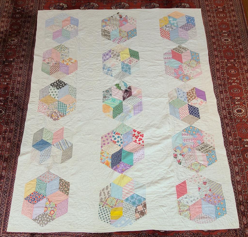 Antique Handmade Patchwork Quilt - #4 (1 of 5)