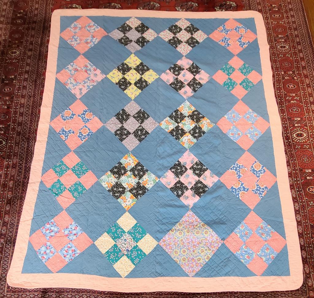 Antique Handmade Patchwork Quilt - #5 (1 of 6)