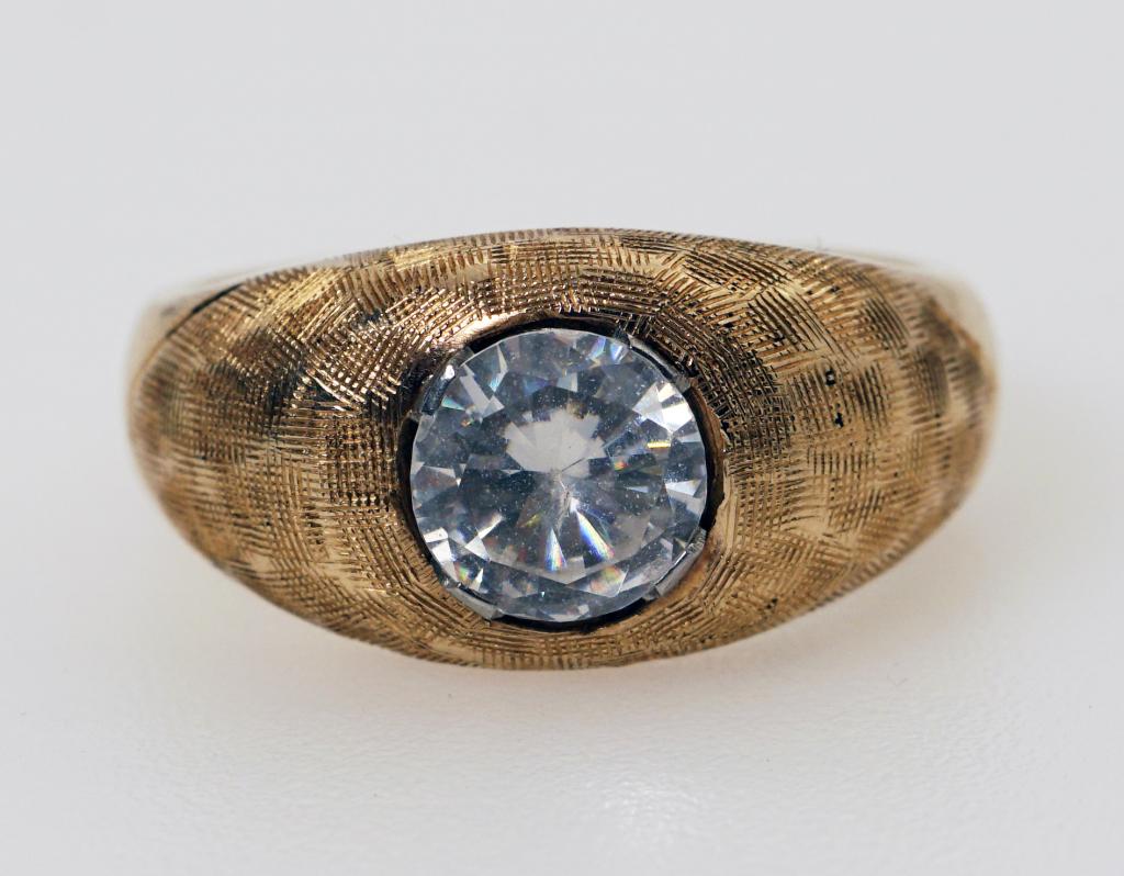 14K Yellow Gold Solitary Gemstone Ring (1 of 7)