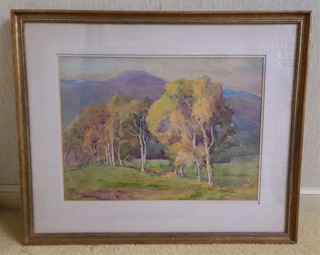 Watercolor Landscape - Minna Walker Smith 1883 (1 of 4)