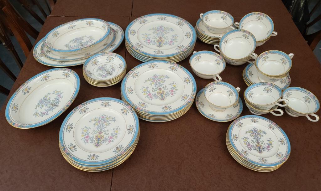58pc Lenox "Blue Tree" China Set Service for 6 (1 of 6)