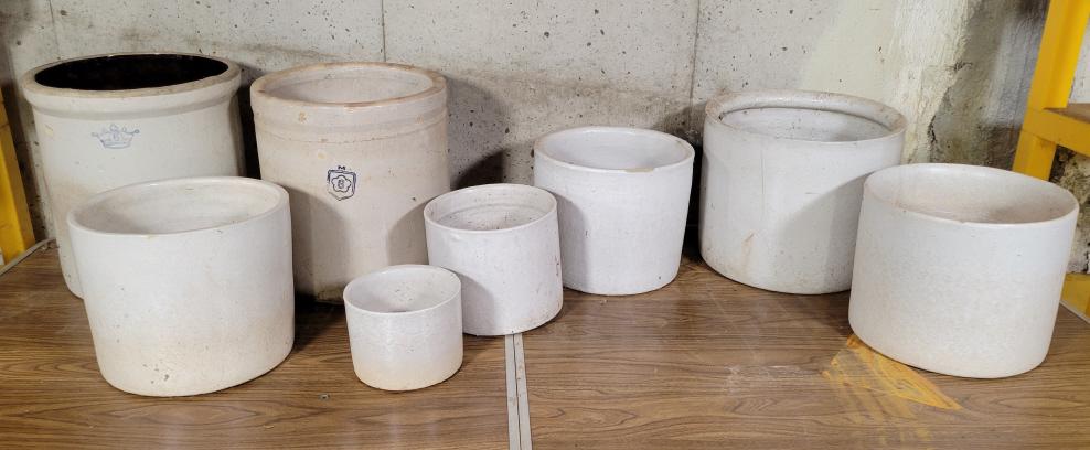 Grouping of Vintage & Antique Ceramic Crocks (1 of 6)