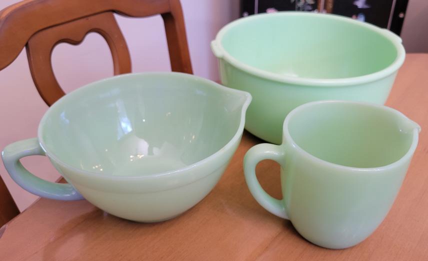 Grouping of Jadeite Mixing Bowls (1 of 8)